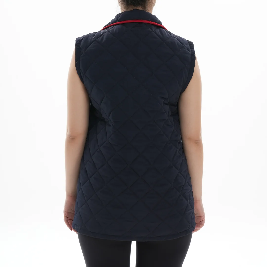 LACİVERT BAKLAVA DESEN YELEK